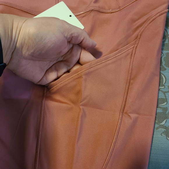 Lululemon Fast and Free Crop II 19" Cherry Tint - Picture 6 of 12